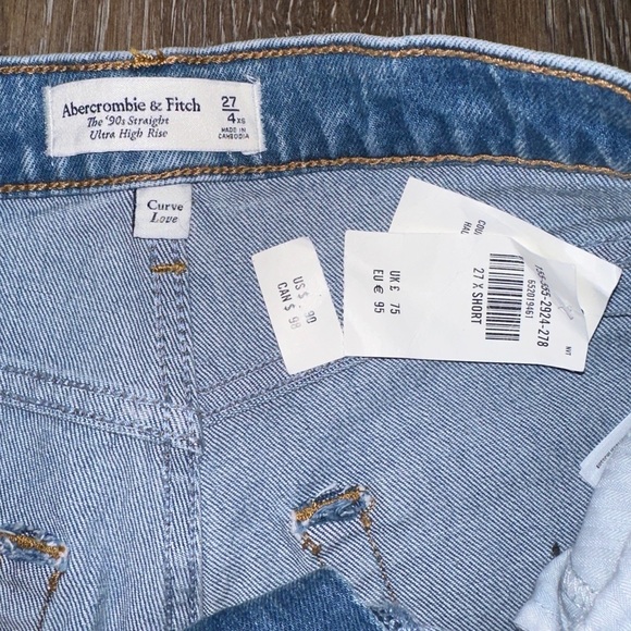 Abercrombie 90’s straight leg curve love - Picture 3 of 3